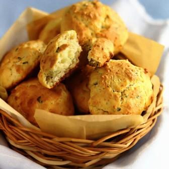 сырное печенье с зеленым луком (сша)